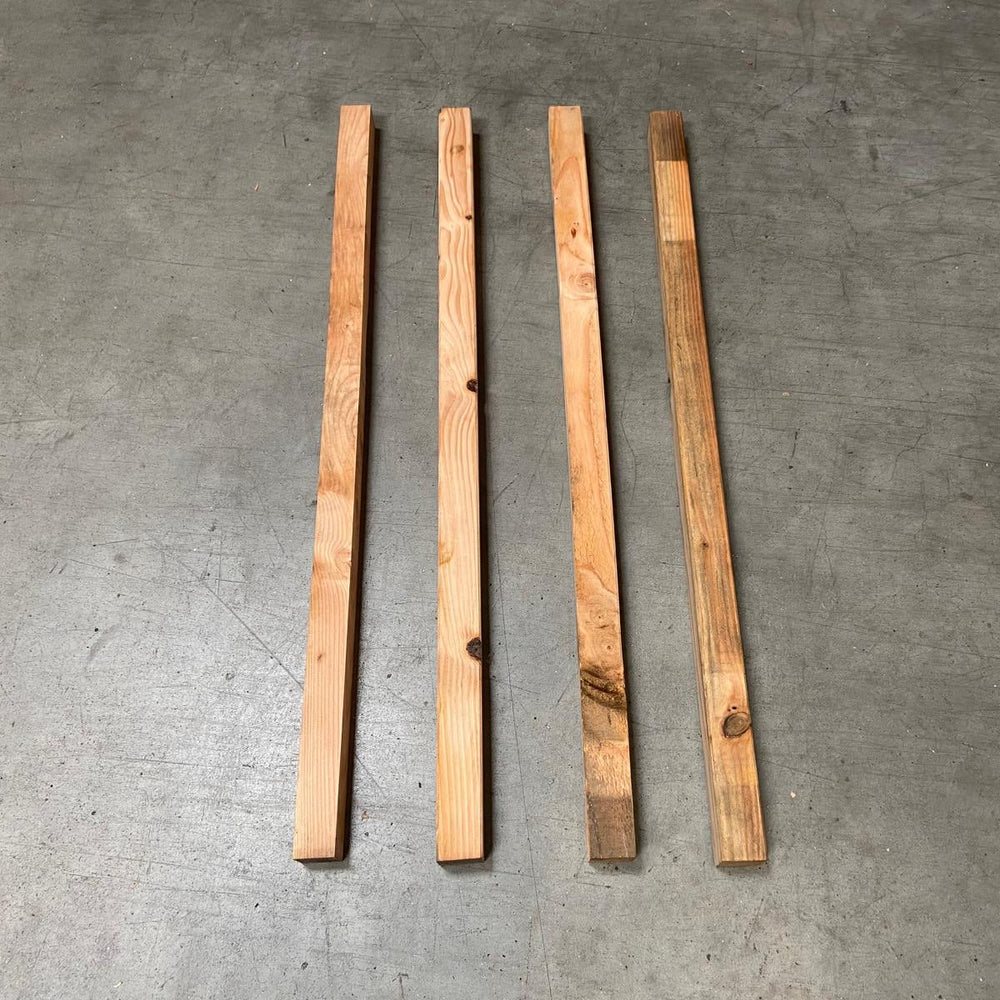Chute de tasseaux bois massif résineux - sections variables - L=env 96cm