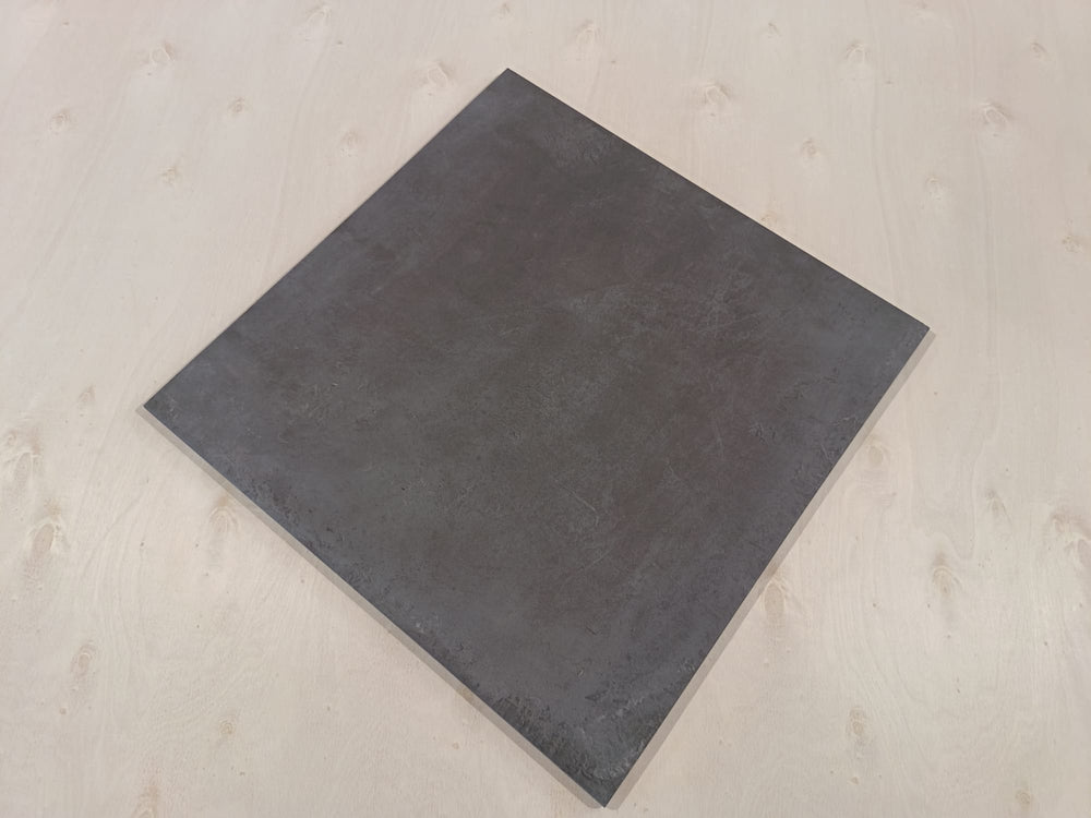 Carrelage intérieur grès cérame rectifié structuré couleur Graphite - gamme Matic ref J808 - 45x45cm - Ep= 8mm - Novoceram