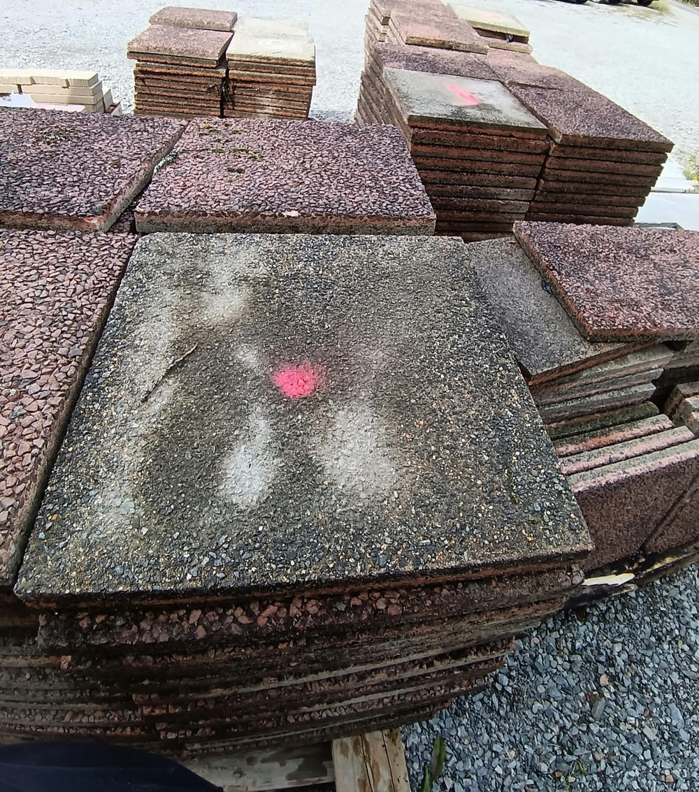Dalle gravillonnée béton rose - 500 x 500 x 50 mm — vue 4