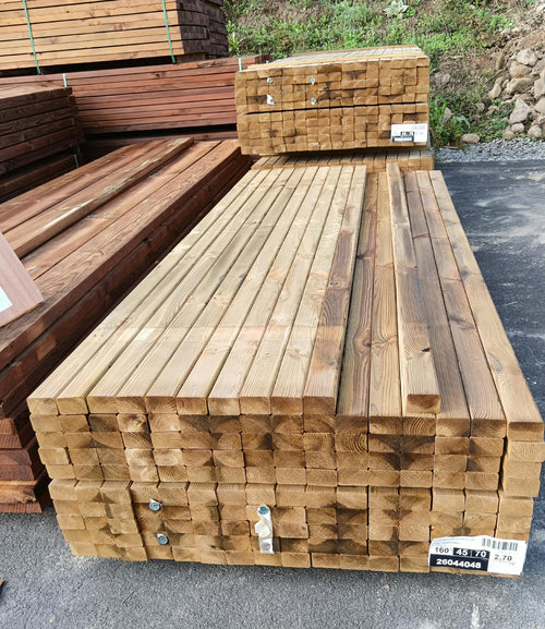 Lambourde pin classe 4 vert - 45x70 - L=2,7m (choix A)