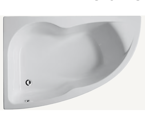 Baignoire MICROMEGA 150x100 angle à gauche avec pieds réglables blanc réf. E60219 - 00 JACOB DELAFON