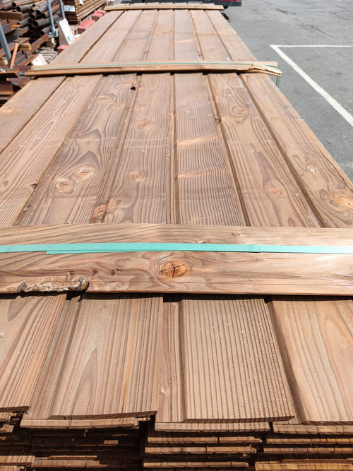 Bardage douglas traité classe 3 brun - 21x120 - L=3,5m