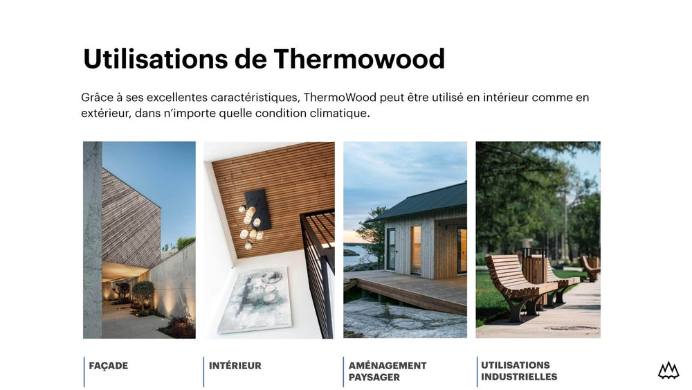 Bardage Epicea Classe 3 Thermowood (Profil Luna) - 19x134 - L=2,25m