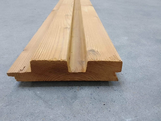Bardage Epicea Faux-Claire-Voie Classe 3 Thermowood - 32x133 - L=2,1m (profil Duo)