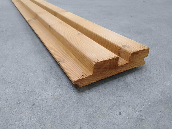 Bardage Epicea Faux-Claire-Voie Classe 3 Thermowood - 32x133 - L=2,1m (profil Duo) — vue 3