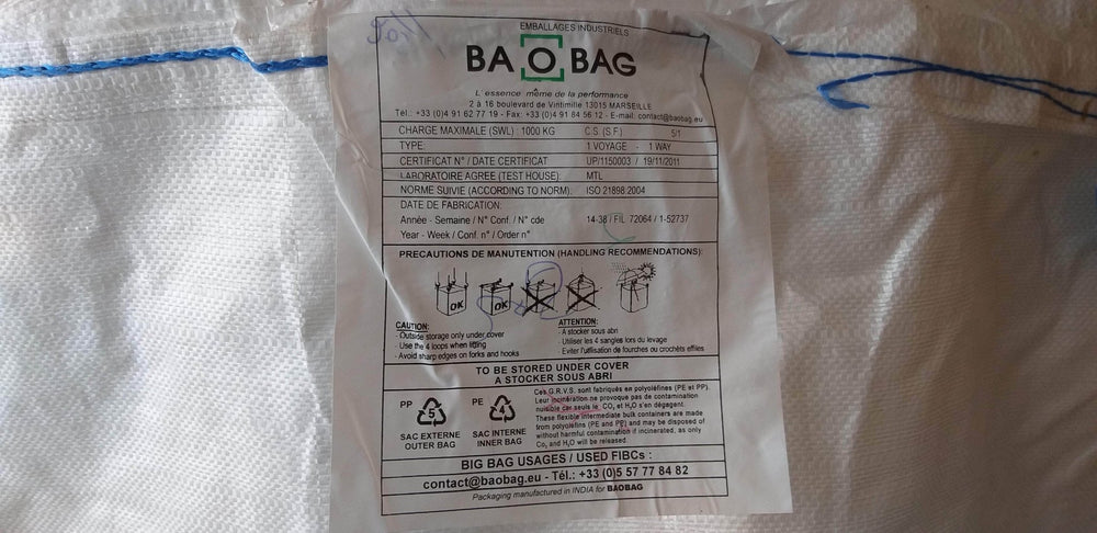 Big bag sac à gravats 1 tonnes