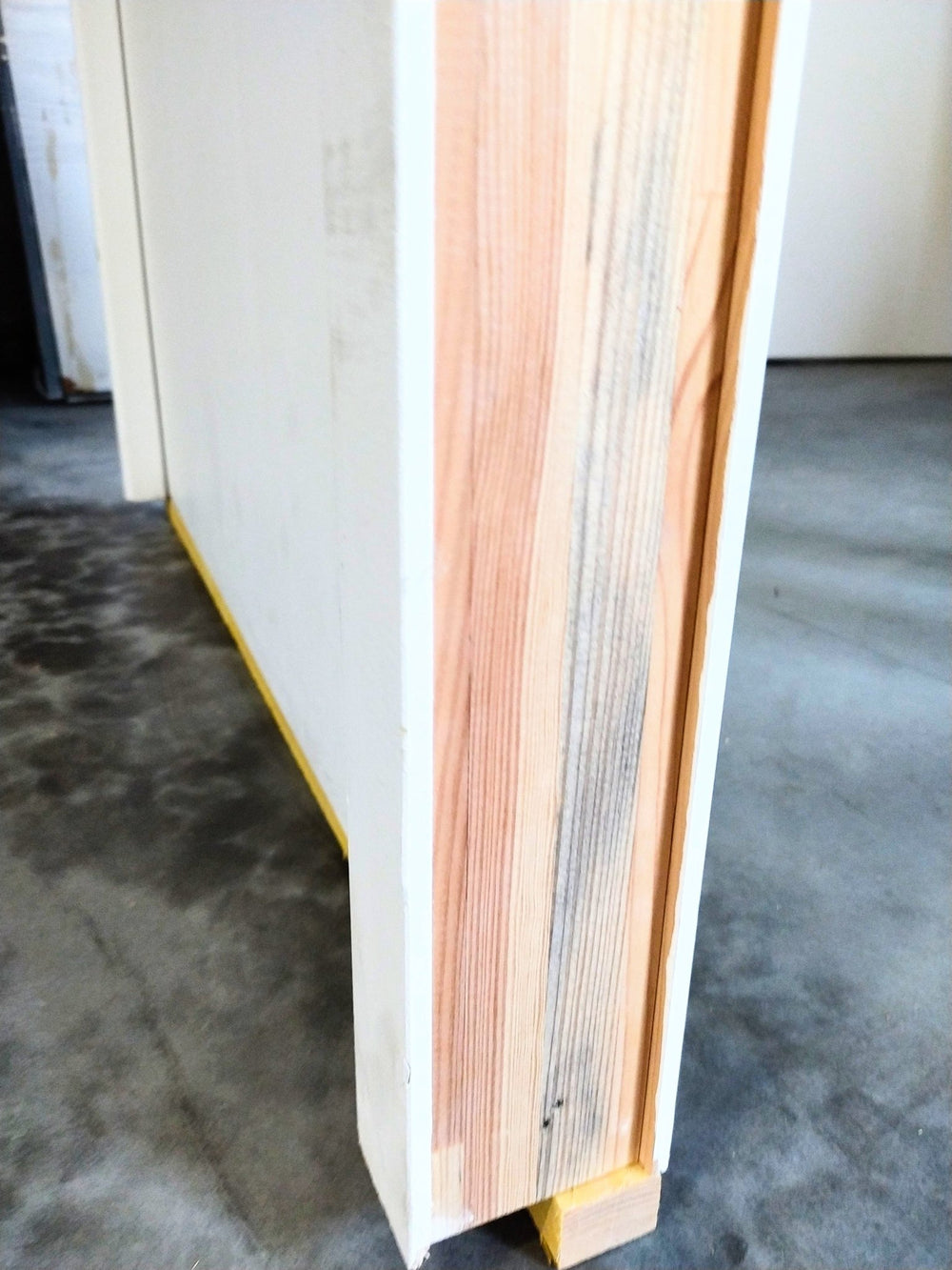 Bloc - porte âme pleine blanc - 2040 x 930 x 40 mm - Malerba (poussant droit)