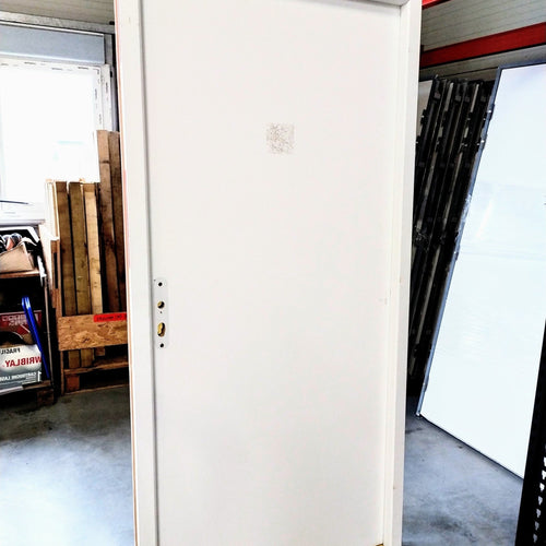 Bloc - porte âme pleine blanc - 2040 x 930 x 40 mm - Malerba (poussant droit)