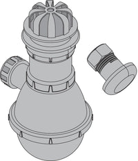 Bonde et siphon pour urinoir COQUILLE 2 en polypropylène réf. E62090 - NF