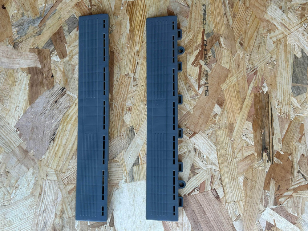 Bordure pour dalle de garage 395mm - mâle gris