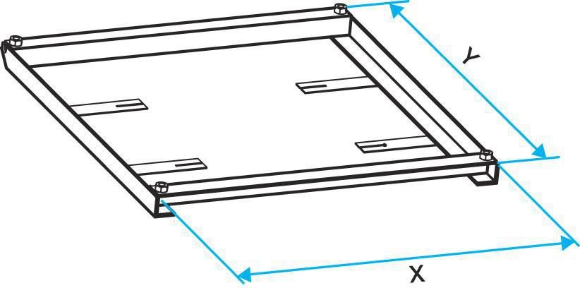 Cadre à sceller pour les tourelles de ventilation et désenfumage F400 - 120 VELONE 4.5 / 7.2 / 10.5 11021291 ALDES (déclassé)