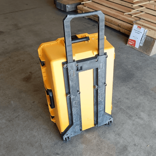 Caisse de transport plastique jaune - 780 x 480 x 310 mm