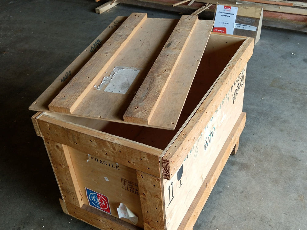 Caisse Resineux bois massif - 1035 x 620 x 710 mm