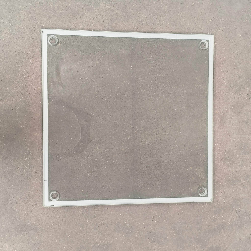 Carreaux de verre, double Epaisseur 737 x 737 mm ép: 12mm avec trous