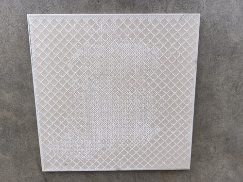 Carrelage extérieur Grès cérame Novoceram Gamme Solithe structuré antidérapant rectifié épaisseur 20 mm couleur Clair - 60x60 cm ref L062 (déclassé)