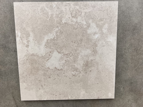 Carrelage extérieur Grès cérame Novoceram Gamme Solithe structuré antidérapant rectifié épaisseur 20 mm couleur Clair - 60x60 cm ref L062 (déclassé)