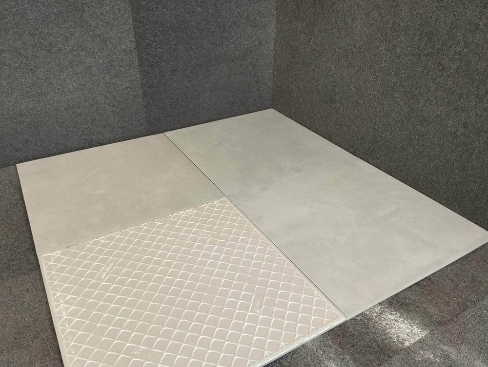 Carrelage intérieur grès cérame imitation Béton - gamme Zen ref F011 - 45x45 - Ep=8,5mm - Novoceram