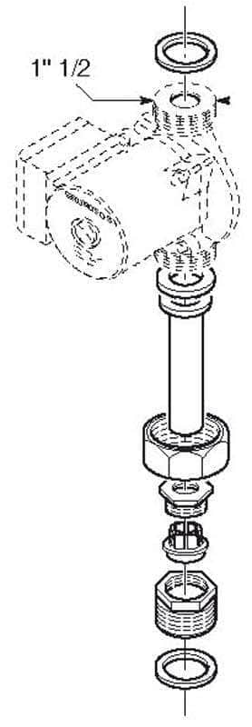 Circulateur Kit UNIVERSEL 40 x 49 allonge de 40 à 130 mm réf. 00GF2779