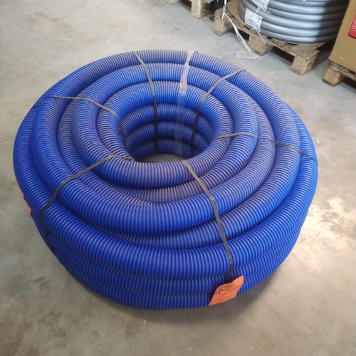 Conduit Optiflex circulaire bleu antistatique D90 - 50 mètres 11091993
