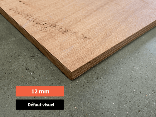 Contreplaqué okoumé - 2500 x 300 x 12 mm (défaut visuel)