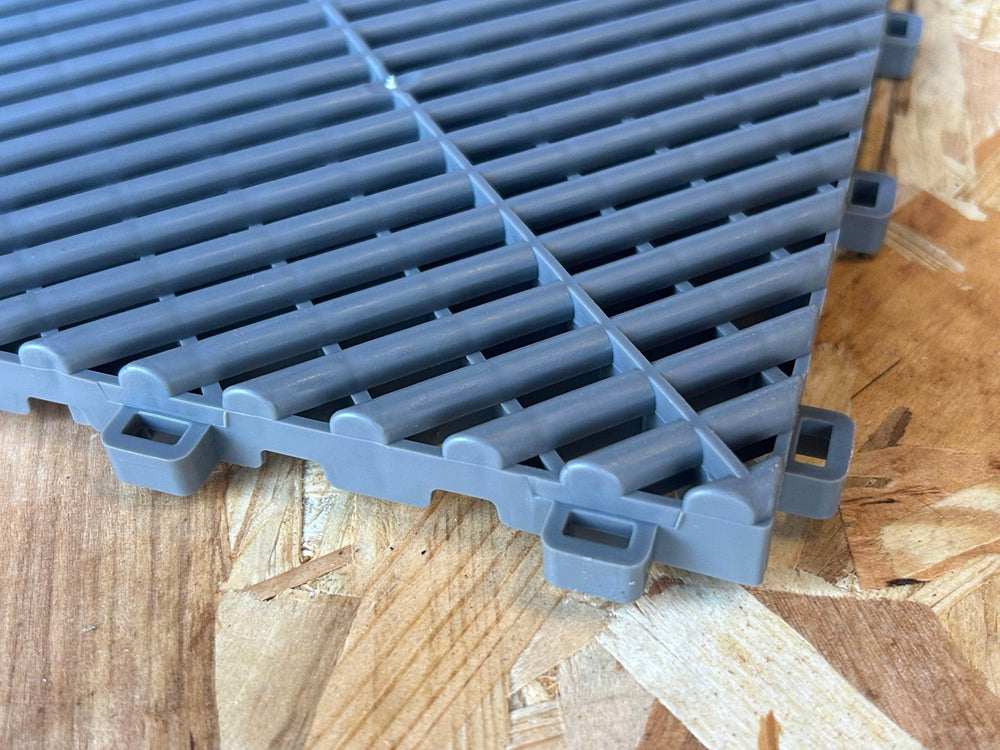 Dalle de Garage Premium PVC Clipsable 395x395 mm - gris