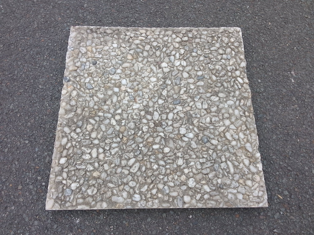 Dalle gravillonnée claire et grise (panachage) - 400 x 400 x 30 mm