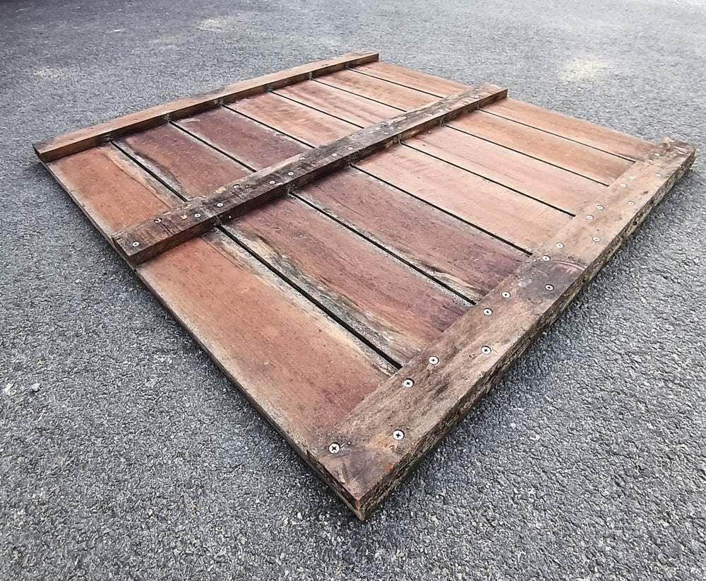Dalle de terrasse bois exo rouge - 1000 x 1000 x 21 mm