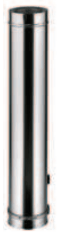 Double paroi 80 - 130 mm inox 500mm Ubbink - Réf. 0704362