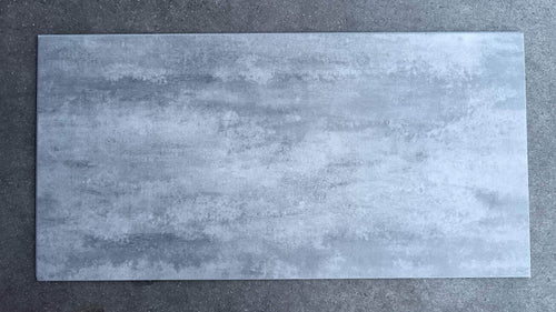 Echantillon de sol PVC clipsable imitation carrelage gris moyen
