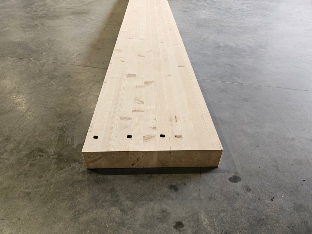 Etabli epicéa lamellé collé - 2500 x 520 x 86 mm (brut de sciage)