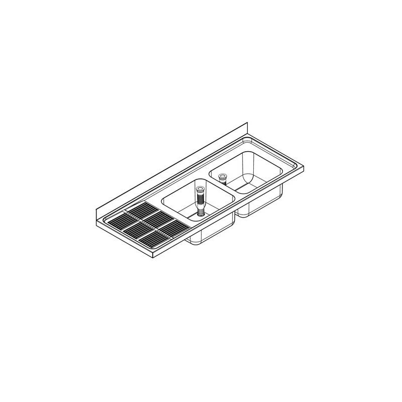 Evier cuisine Industriel FRANKE MAXS217 - 160