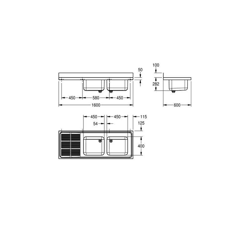Evier cuisine Industriel FRANKE MAXS217 - 160