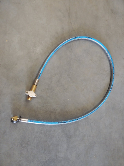 Flexible de gaz inox 1,5m ROAI serti, durée de vie illimitée réf : P010591 (déclassé)