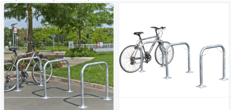 Arceau à vélos Mottez - 750 x 750 mm pour 2 vélos