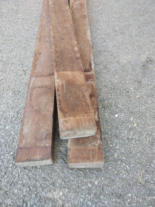 Lambourde bois exo Iroko classe 4 - 37x70 - L=3m