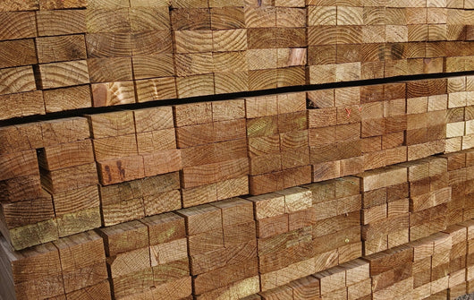 Liteau pin imprégné vert classe 4 raboté - 25x47 - L=4,0m (déclassé)