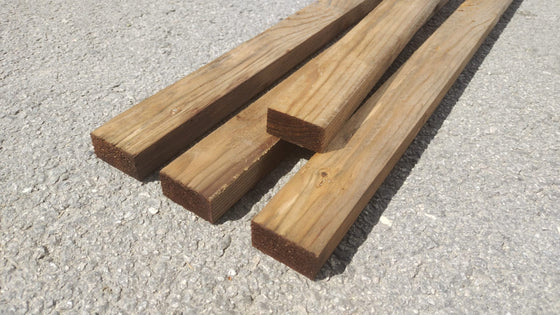 Liteau résineux imprégné marron classe 3 - 22x45