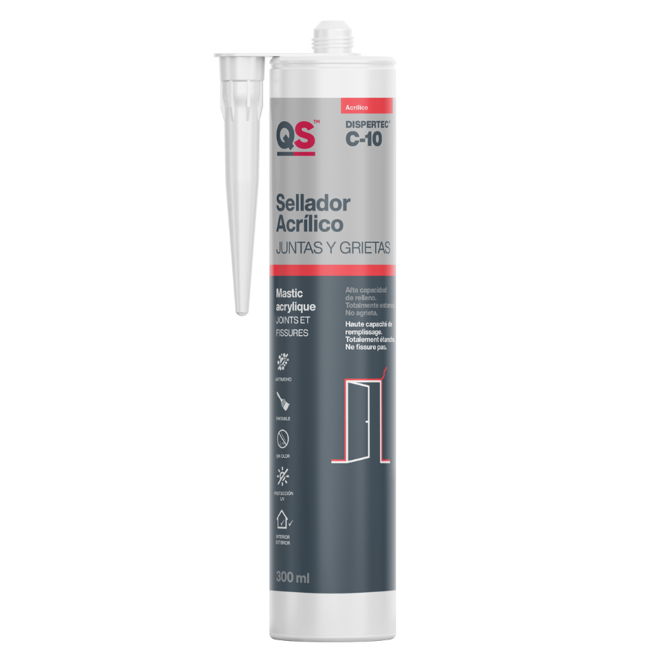 Mastic Acrylique gris Dispertec C - 10 (Cartouche 300 ml)