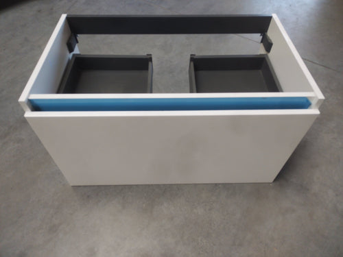 Meuble Alterna Primeo 80 cm suspendu 2 tiroirs blanc ALTERNA