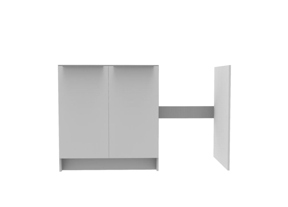 Meuble bas CLASSIK 140 cm 2 portes avec niche pour réfrigérateur 55 cm MODERNA (déclassé)