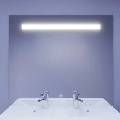 Miroir rétroéclairant LED 124 x 105 cm avec interrupteur sensitif ELEGANCE
