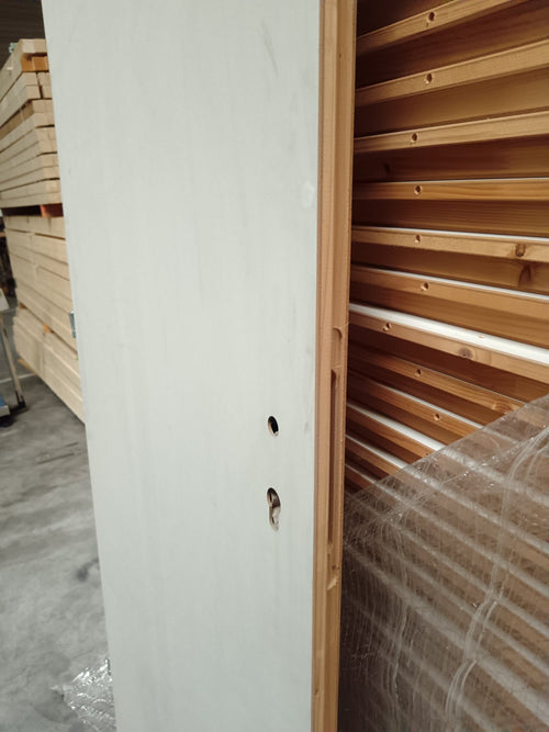Ouvrant porte âme alvéolaire à recouvrement blanc - 2040 x 830 x 40 mm (PG)