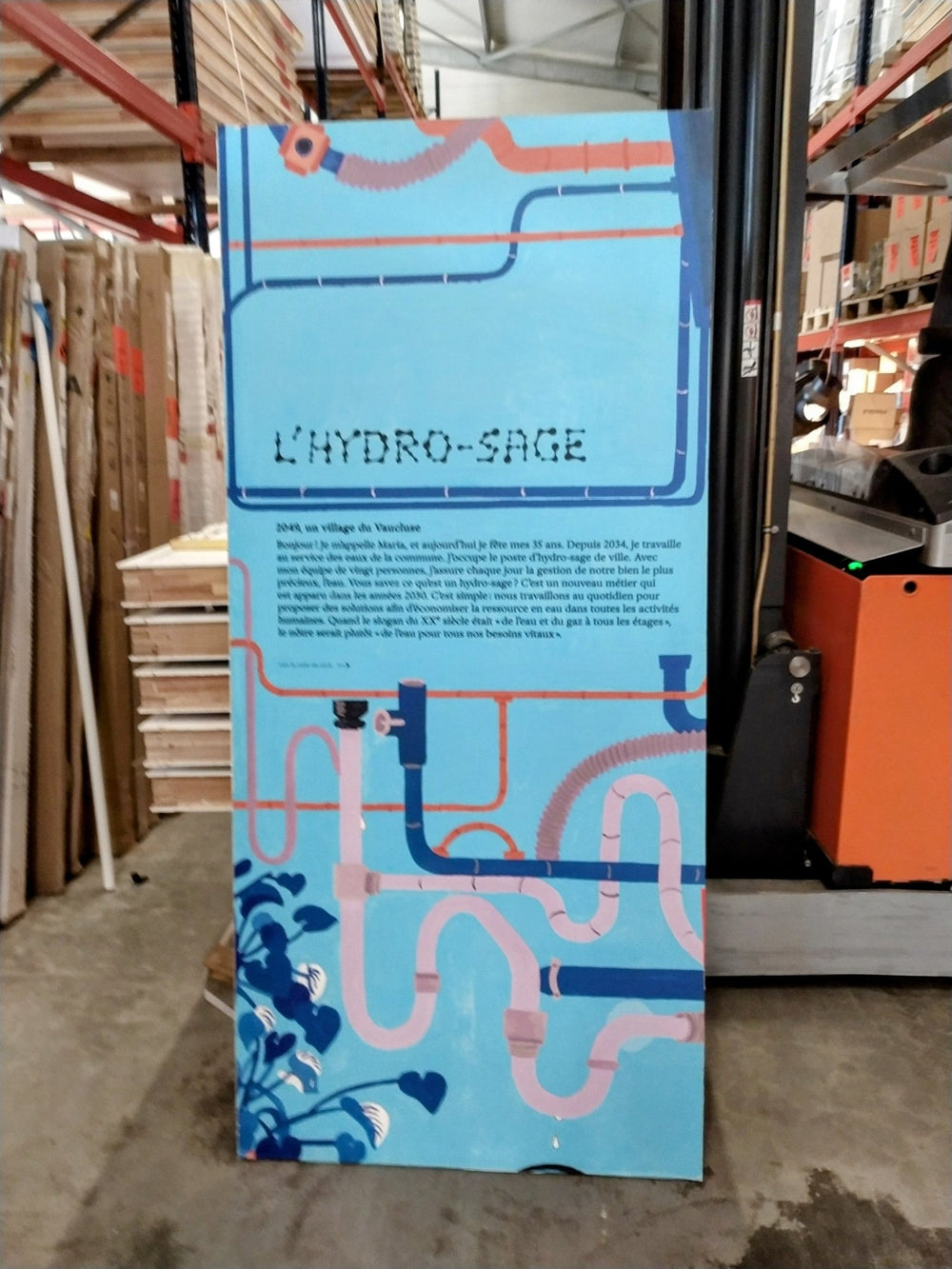 Ouvrant porte âme pleine - 2040 x 930 x 40 mm - Malerba (poussant gauche)