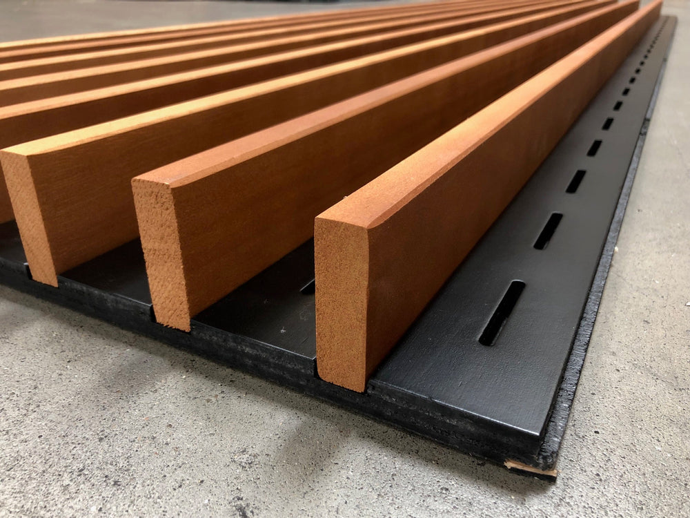 panneaux spigoline acoustic bois massif et contreplaqué - 600 x 70 - L=2.4m