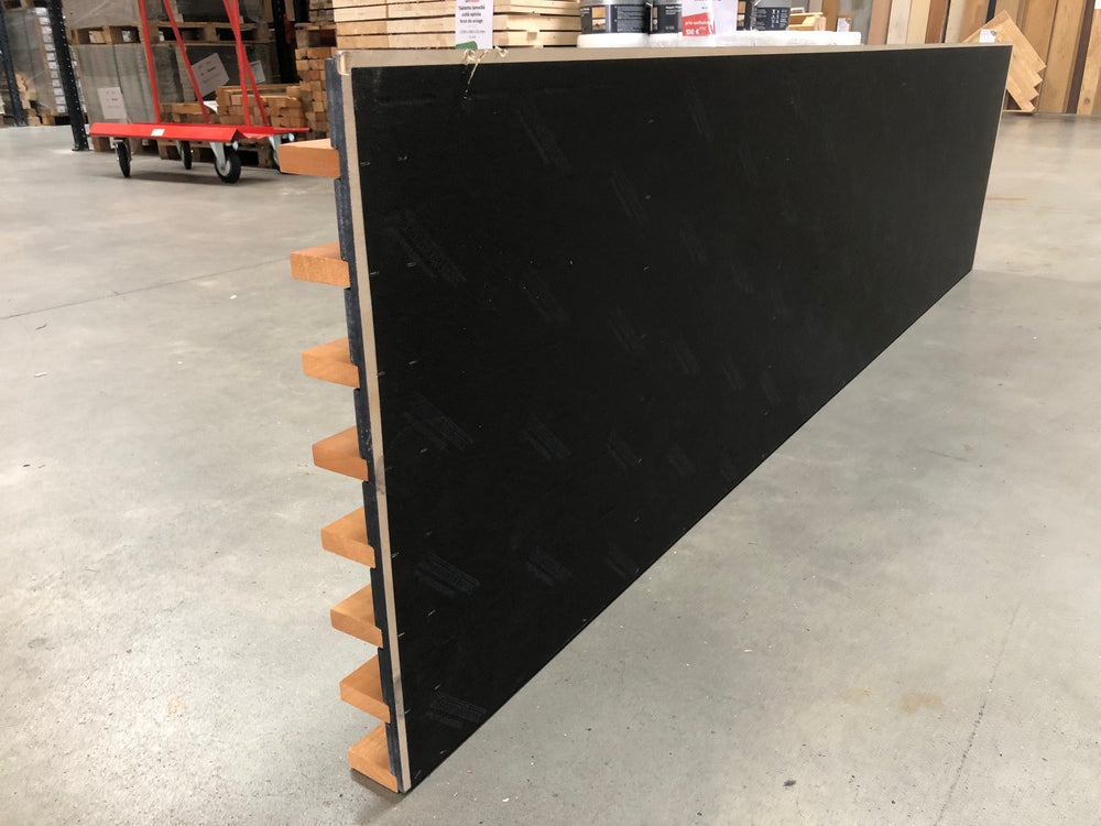 panneaux spigoline acoustic bois massif et contreplaqué - 600 x 70 - L=2.4m