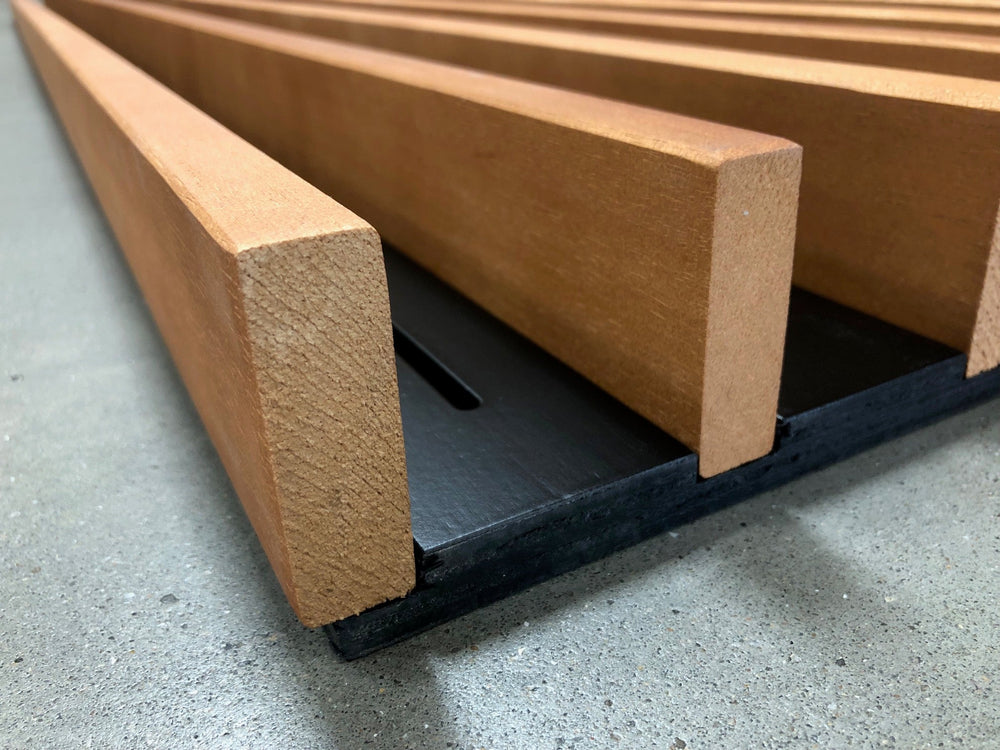 panneaux spigoline acoustic bois massif et contreplaqué - 600 x 70 - L=2.4m