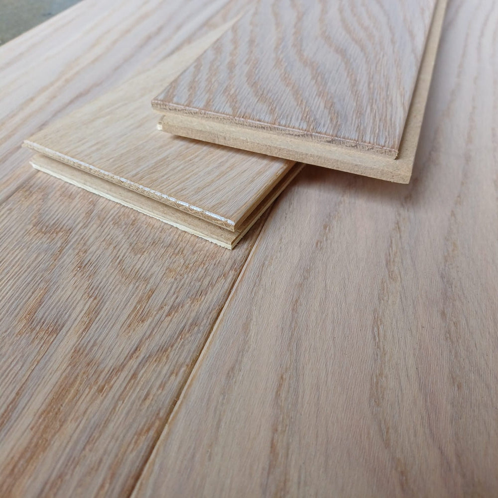 Parquet Contrecollé Diva 90x580 Clic HDF 12mm Chene naturel Lin Vernis Ecostrong (4 chanfreins)