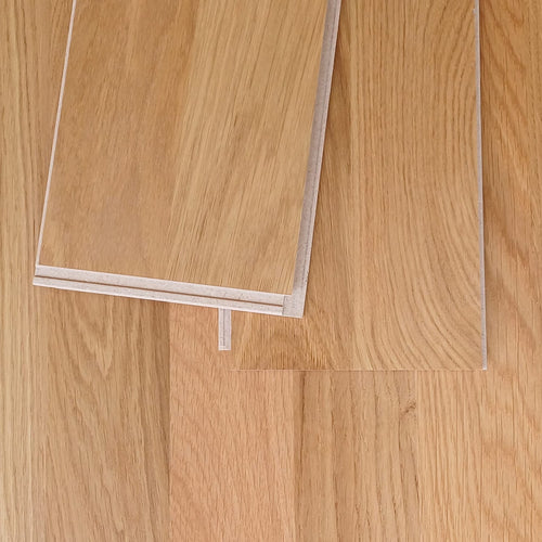Parquet Contrecollé Ecofloor 139x1500 Clic HDF 14mm Chene Printemps