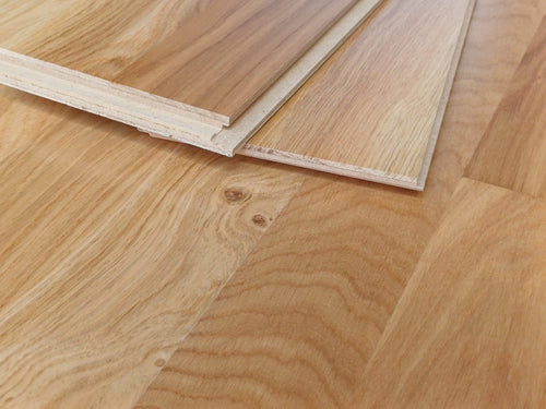 Parquet Contrecollé Ecofloor 139x1500 Clic HDF 14mm Chene Tradition Satiné