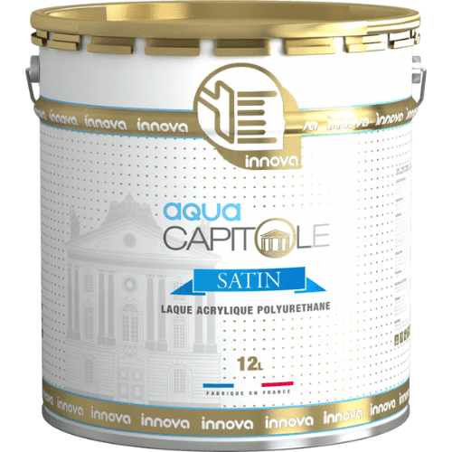 Peinture  -  Peinture Novabat Extérieur Capitole Aqua Satin Blanc 3L